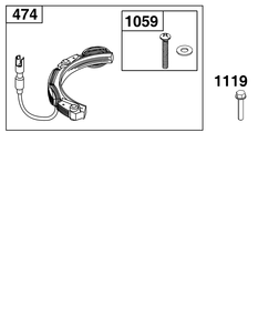 Alternator Group Diagram and Parts List for 21R507-0014-H5  Briggs and Stratton Engine